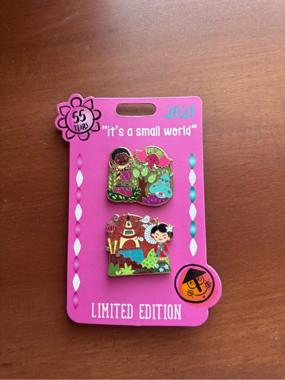 Disney 'it's a small world' 2021 55 year anniversary Limited Edition 2000 pins